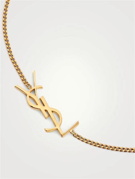 saint laurent ysl monogram cuff|farfetch ysl bracelets.